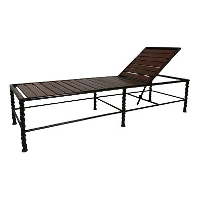 Italian Brown Wood Daybed For Sale