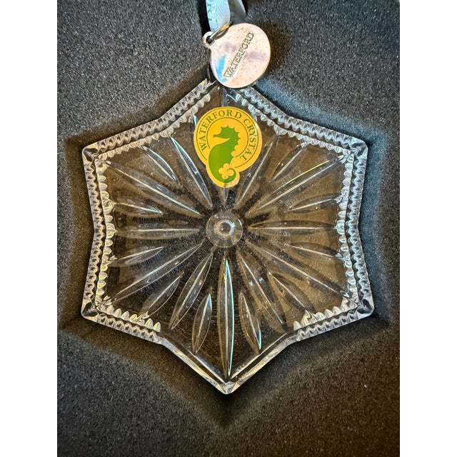 Waterford Waterford Ornament, Snow Crystal, "Celebrate the Season", 2019 For Sale - Image 4 of 8