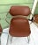 1970s 1970s Mid-Century Chrome Stacker Chairs – Pair, Stackable Office or Dining Seating, Sculptural Brown Seats For Sale - Image 5 of 11