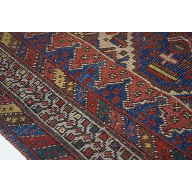 Textile Antique Afshar Rug 5'3'' x 6'4'' For Sale - Image 7 of 11