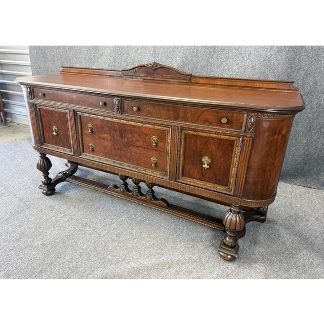 English Circa 1930s Jacobean Style Sideboard For Sale - Image 3 of 17