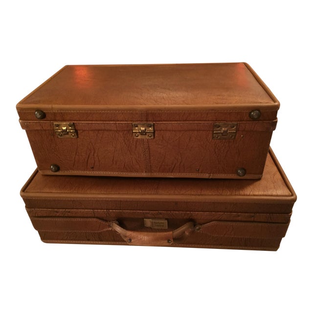 Vintage Leather Hartmann Luggage a Pair Chairish