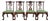 Thomasville Chippendale Carved Mahogany Dining Chairs, Set of Four For Sale
