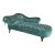 French Napoleon III Curved and Tufted Chaise Longue For Sale