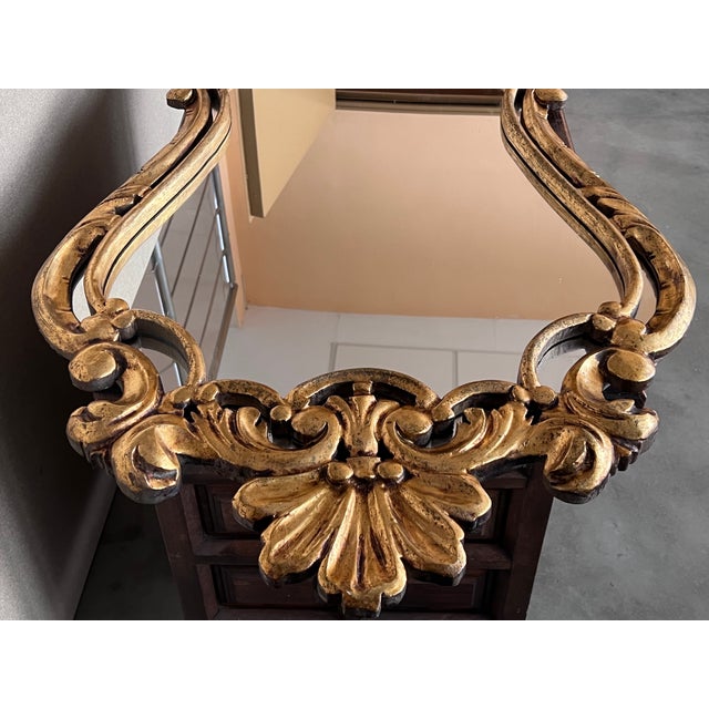 Early 20th French Empire Period Carved Gilt Wood Mirror For Sale In Miami - Image 6 of 11