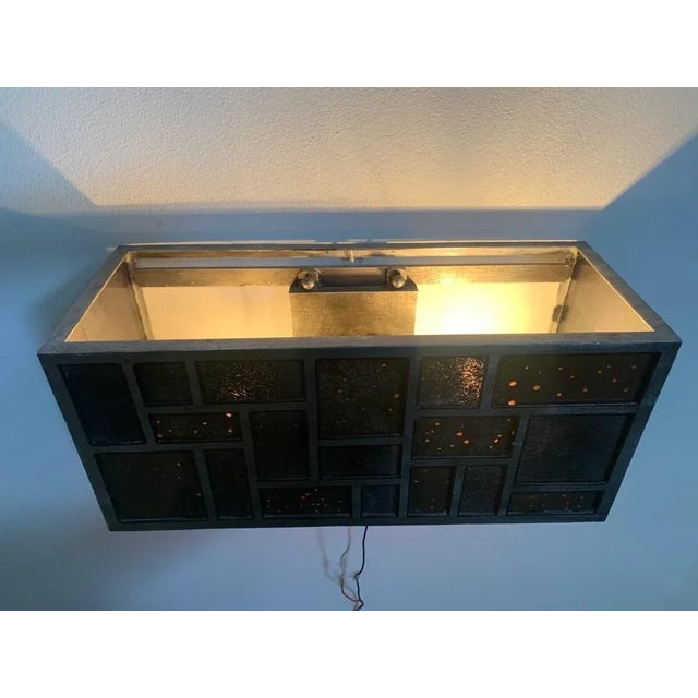 Metal and Back Glass Applique, 1970s For Sale - Image 11 of 12