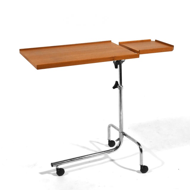 Mid 20th Century Mid 20th Century Danecastle Teak "Scooter" Adjustable Tray Table For Sale - Image 5 of 11