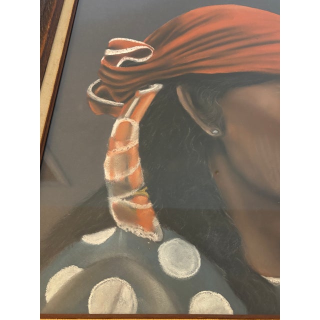 Vintage Extra Large Native Woman Portrait, "Rosita", Signed and Dated For Sale In Greenville, SC - Image 6 of 14