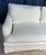 Traditional Traditional Style Sofa in White Linen Style Upholstery and Down Cushions For Sale - Image 3 of 13