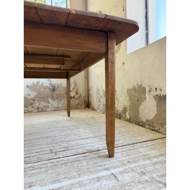 Farmhouse Table in Beech and Pine, 1950s For Sale - Image 18 of 18
