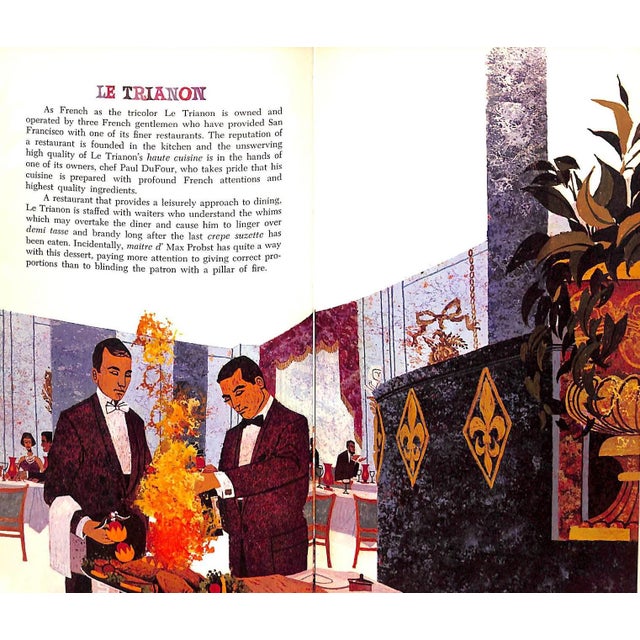 "Restaurants of San Francisco" Book 1963 Picot, Leonce [Edited By] For Sale - Image 4 of 12