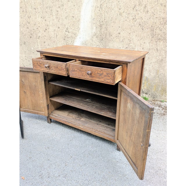 Low Antique French Buffet, 1890 For Sale - Image 11 of 13