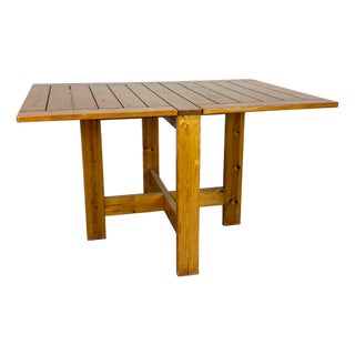 Mid-Century Japandi Dining Table in the style of Pierre Chapo, 1960s For Sale