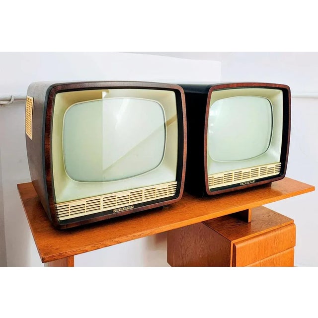 TV from TESLA, Czechoslovakia, 1960s, Set of 2 For Sale - Image 3 of 14