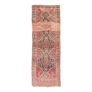Vintage Turkish Wool Runner For Sale