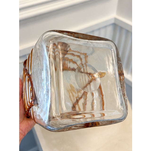Fulvio Bianconi Vintage Fulvio Bianconi Murano Art Glass Vase For Sale - Image 4 of 5