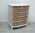 Antique chest of drawers with 6 drawers, 2 small drawers at the top, 4 large drawers at the bottom, solid wood, formerly...