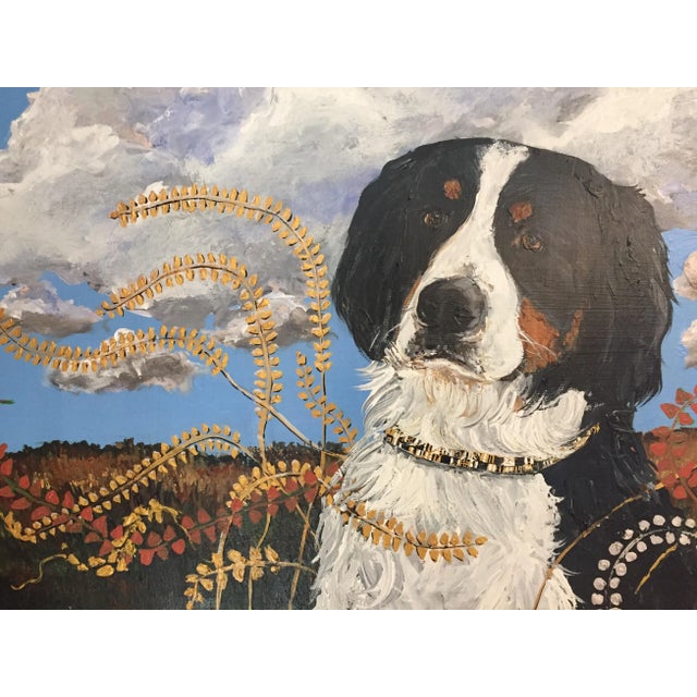 Original painting on Masonite by contemporary artist Judy Henn 24 x 30 overall size with vintage wood frame is 31 x 37...