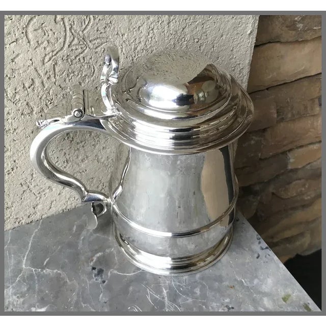 Mid 18th Century Early 18th Century English Sterling Silver Tankard For Sale - Image 5 of 7