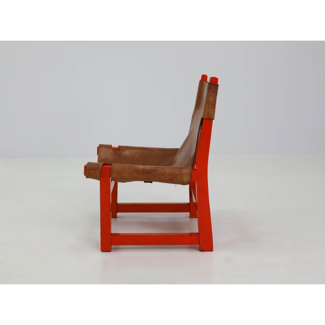Animal Skin Riaza Hunting Children's Chair by Muñoz Paco for Darro, Spain, 1959 For Sale - Image 7 of 14