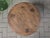 Wood Small Brutalist Round Oak Coffee Table, 1970s For Sale - Image 7 of 8