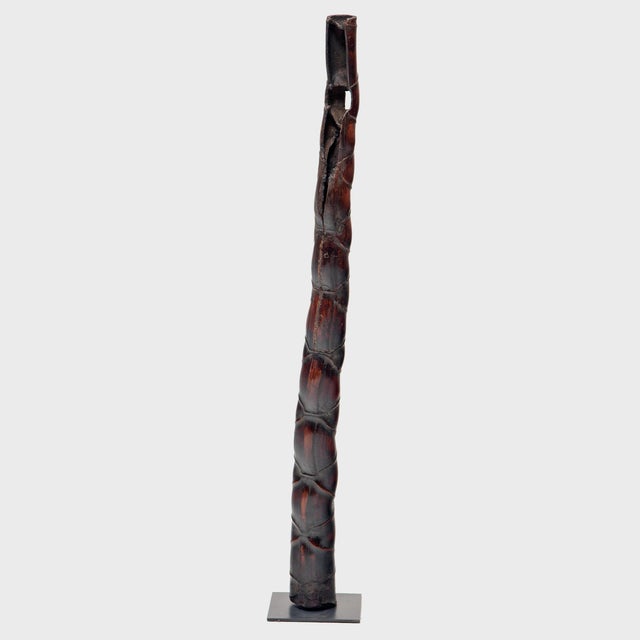 Contemporary Chinese Buddha Belly Bamboo Pipe, C. 1900 For Sale - Image 3 of 7