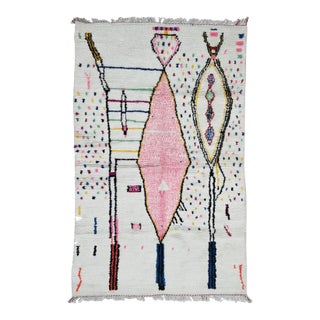 Moroccan Azilal Wool Rug - 9.8 X 6.5 Ft For Sale