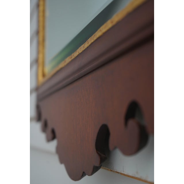 Friedman Brothers Colonial Williamsburg Chippendale Mahogany Mirror For Sale - Image 9 of 13