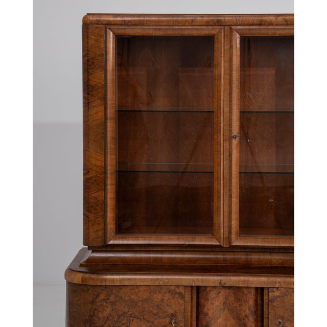 Wood Art Deco Display Cabinet, Antique, France, Circa 1920 For Sale - Image 7 of 16