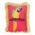 Colourful Vintage Parrot Tropical Pillow For Sale