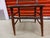 Antique American Pressed Back Oak Dining Chair With Embossed Leather Seat For Sale - Image 9 of 14