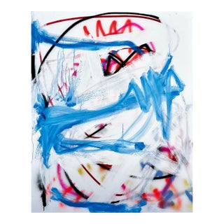 Contemporary Abstract Oil and Acrylic on Canvas "Milk" by Tommaso Fattovich For Sale