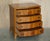Vintage Wide Burr & Burl Yew Wood Chest of Drawers, Set of 2 For Sale - Image 15 of 18