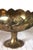 1970s Midcentury Brass Pedestal Bowl With Lotus Flowers For Sale - Image 5 of 11