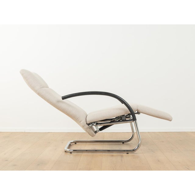 FINO relaxation armchair by Franz Fertig from the 1980s. High-quality frame made of chrome-plated round steel tube. The...