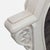 Traditional Carved and Arched Mirror in White Finish For Sale - Image 3 of 8