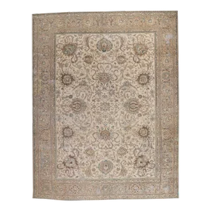 Vintage Persian Tabriz Rug - 09'11 X 12'09