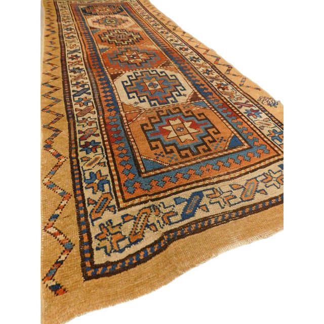 1920s Antique Persian Camel Hair Sarab Runner For Sale - Image 5 of 12