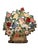 Vintage Folk Art Hand-Painted Tole Floral Fireplace Screen For Sale - Image 12 of 13