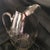 Vintage Large Engraved Glass Pitcher “England” For Sale - Image 9 of 12