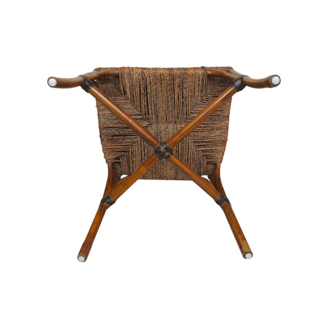 Rush Seat Bamboo Dining Chairs, Set of 10 For Sale - Image 11 of 11