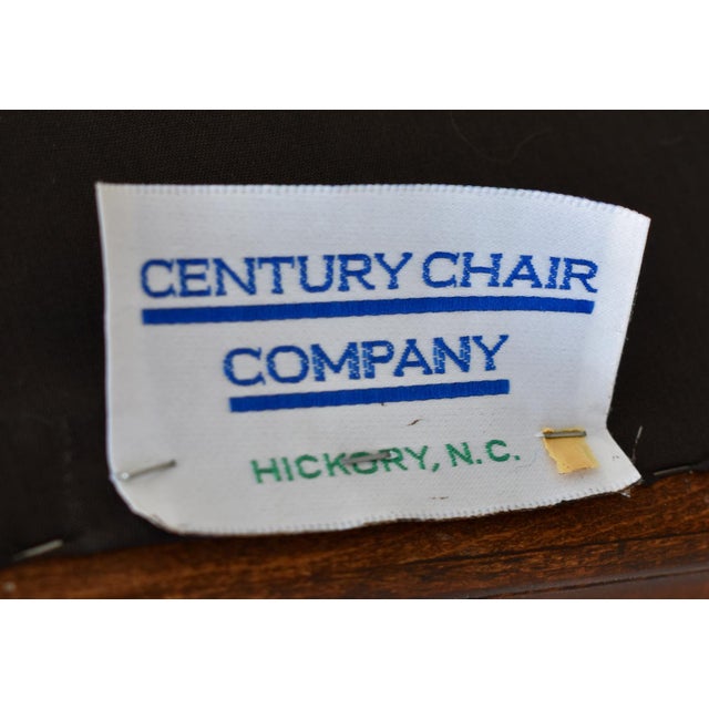 Vtg. Centruy Chippendale Style Mahogany Library Arm Chair W/Claw Foot For Sale - Image 10 of 12
