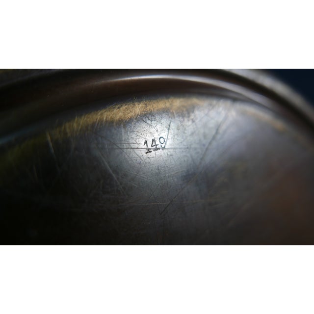 Large Art Deco Brass Punch Bowl with Glass Insert, Germany, 1920s For Sale - Image 11 of 14