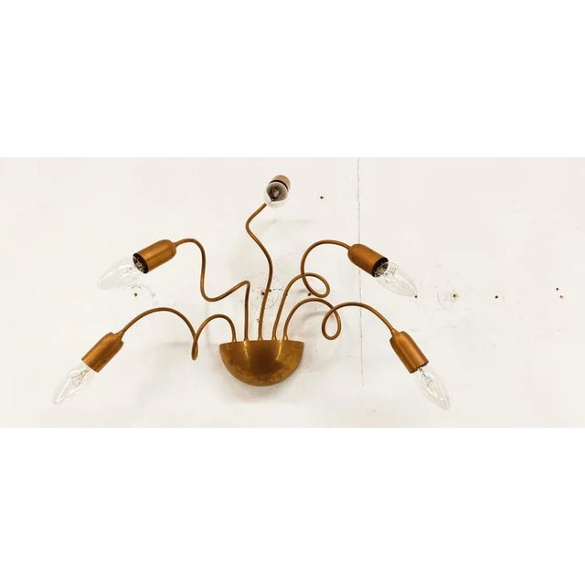Metal Adjustable Wall Light in Brass For Sale - Image 7 of 11