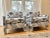 Mid-Century Modern Baughman Style Parsons Chairs With Ethan Allen Tenzing Silver Fabric- Set of 2 For Sale - Image 11 of 12