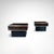 Wood Coffee and Side Tables in Burl Wood and Acrylic Glass by Eric Maville for Jean-Claude Mahey, France, 1980s, Set of 3 For Sale - Image 7 of 10