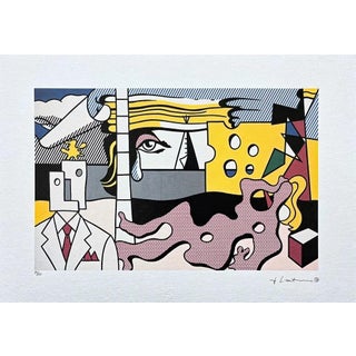 After Roy Lichtenstein, "Figures and a Tear", 1990s, Silk-Screen For Sale