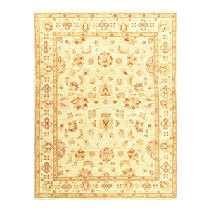 PasargadDC Ivory Color Fine Hand Knotted Oushak Rug