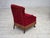 Wood Vintage Danish Oak Armchair with Velour Upholstery, 1950s For Sale - Image 7 of 17