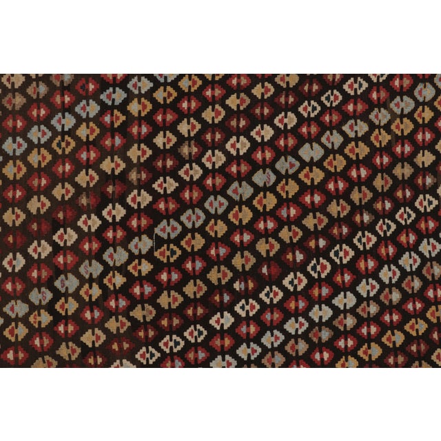 Vintage Persian Kilim, Tribal Geometric Motifs in Vibrant Hues - Rug & Kilim For Sale In New York - Image 6 of 8